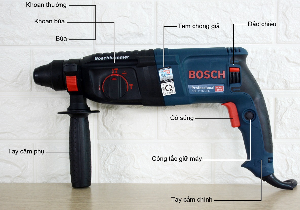 Máy khoan búa Bosch GBH 2-26 DRE